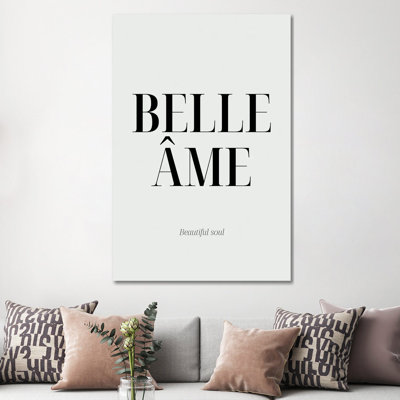 Typo No 11 by Blek Prints - Wrapped Canvas Print