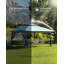 Pavillon de jardin escamotable 12 pi x 12 pi, auvent avec moustiquaire, installation à une pression-113563637
