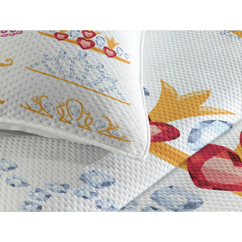 Coverlet, King Bedspread + 2 Shams