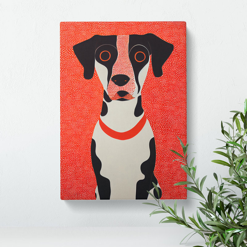XC1022-1751X Cute Dog Abstract - Wrapped Canvas Print, 76cm H x 50cm W x 3cm D