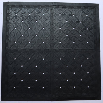 Floormat à emboîtement en caoutchouc avec connecteurs Blayse (ensemble de 4)