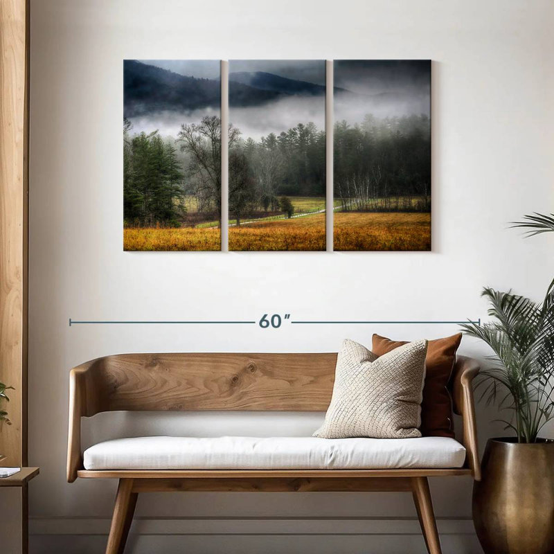 Alvord Cades Cove Fields Mist, H 28 po x l 45 po