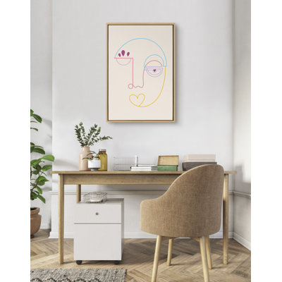 Jahi by Shatha Al Dafai Framed Canvas Wall Art Print