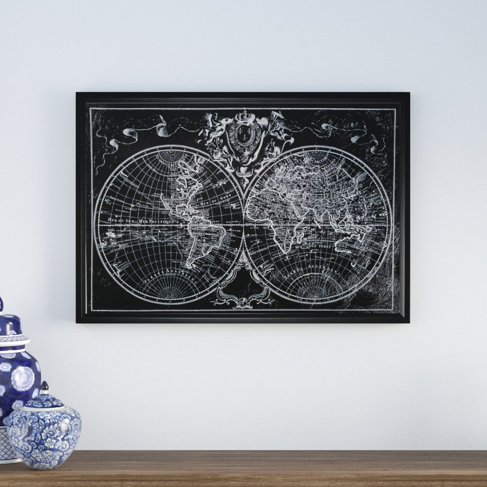 " Monde Map " Darby Home Co
