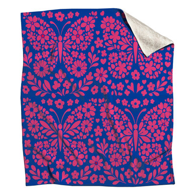 Couvertures papillon à motif floral