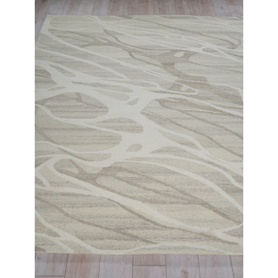 Rio hand-tufted New Zealand Wool Beige/Ivory Area Rug