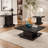 Mbala Cappuccino Square Pedestal End Table