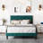 Aleiny Velvet Bed with Adjustable Upholstered Headboard-436444922-436444920