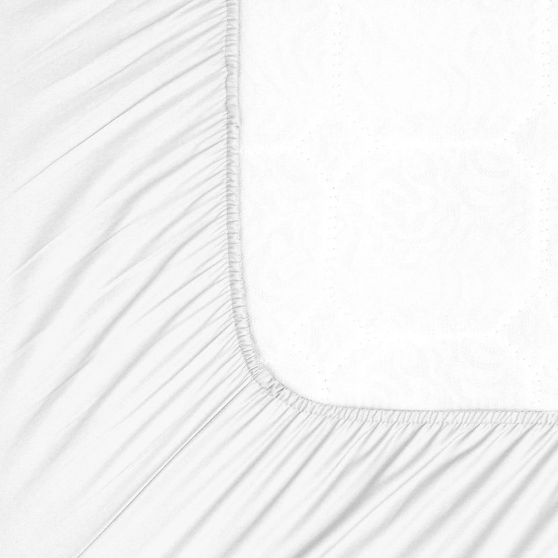 100% Cotton Sateen Luxurious 1200 Thread Count 4-Piece Sheet Set, Queen, White