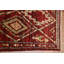 Tapis rouge rouge en laine noué à la main 3 x 13