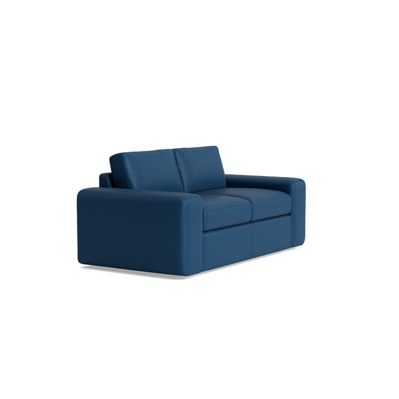 The OG Loveseat (70"), Bison Deep Blue Top Grain Leather