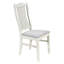 Ensemble de table de salle à manger en bois de style Mid-Century 6 pièces, ensemble de table de cuisine avec tiroir, chaises rembourrées et banc de table TopMAX, blanc (ancien sku: SP000006AAA)-1158450753-1158450752