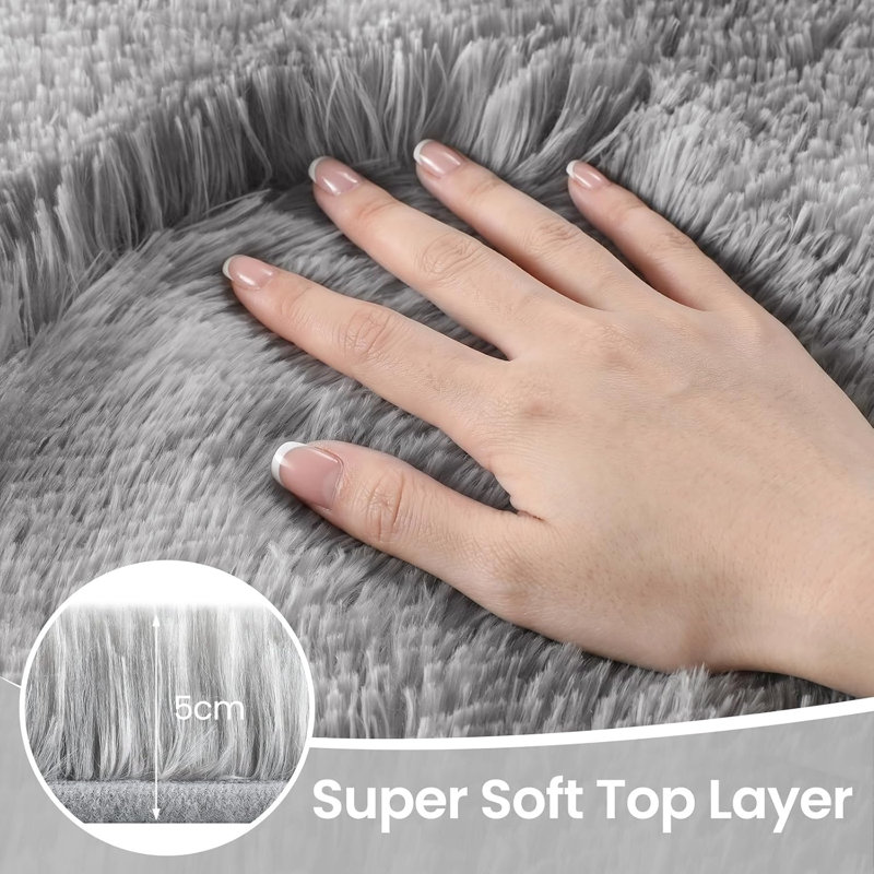 Area Rugs 8x10 Living Room, Large Area Rug Shag Shaggy Carpet Soft Plush Furry Bedside Rugs,  Area Rugs for Bedroom Kids Girls Boys Home Decor Anti Slip
