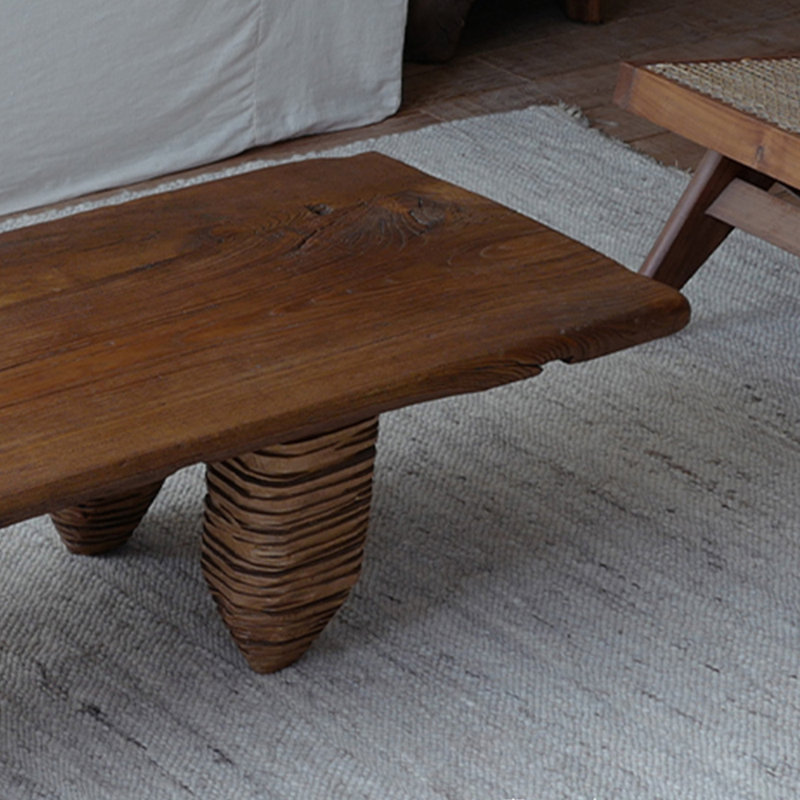 Table basse Wabi-sabi, H 13,38 po x L 55,11 po x l 19,68 po