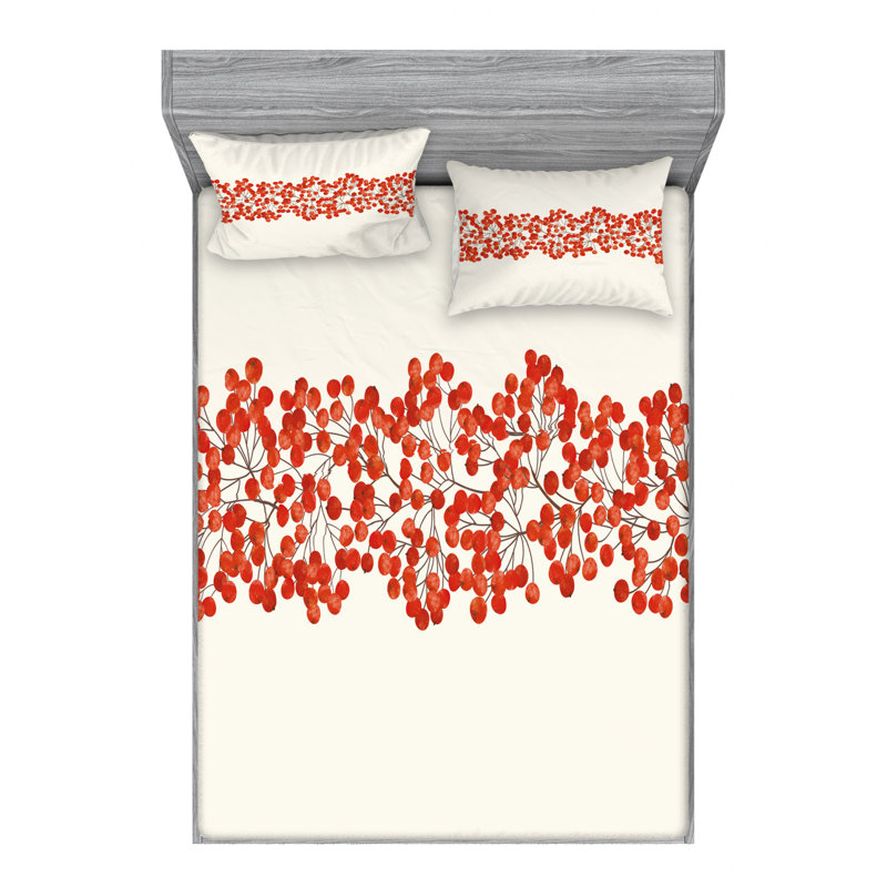 Microfiber Sheet Set, Queen Sheet Set with Fitted Sheet