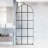 Arden 34" W x 78" H Fixed Framed Shower Screen with 3/8" Grid Fluted Glass