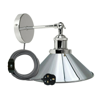 Caribe Plug-in Armed Sconce