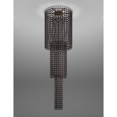 Giogali Ceiling Lamp Ca1 Crystal Smoky Matt Bronze 1 E26 Ul
