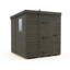 Total Sheds 5ft x 6ft Composite Pent Garden Shed - Single Door - With Windows - EPDM Rubber Roof - UK Manufactured