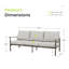 Canapé d'extérieur en aluminium 76 po Mariène-101181407-101181408