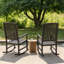 Chaise berçante en bois massif Mccomb-1951760688