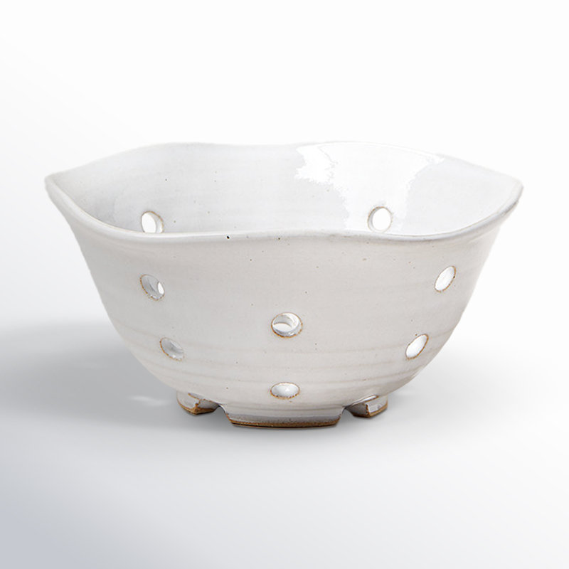 Windrow Stoneware Fruit Bowl, Small: 7.25" x 3.25"