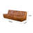 Vintage Charm 70.87-Inch Brown Sofa for the Home