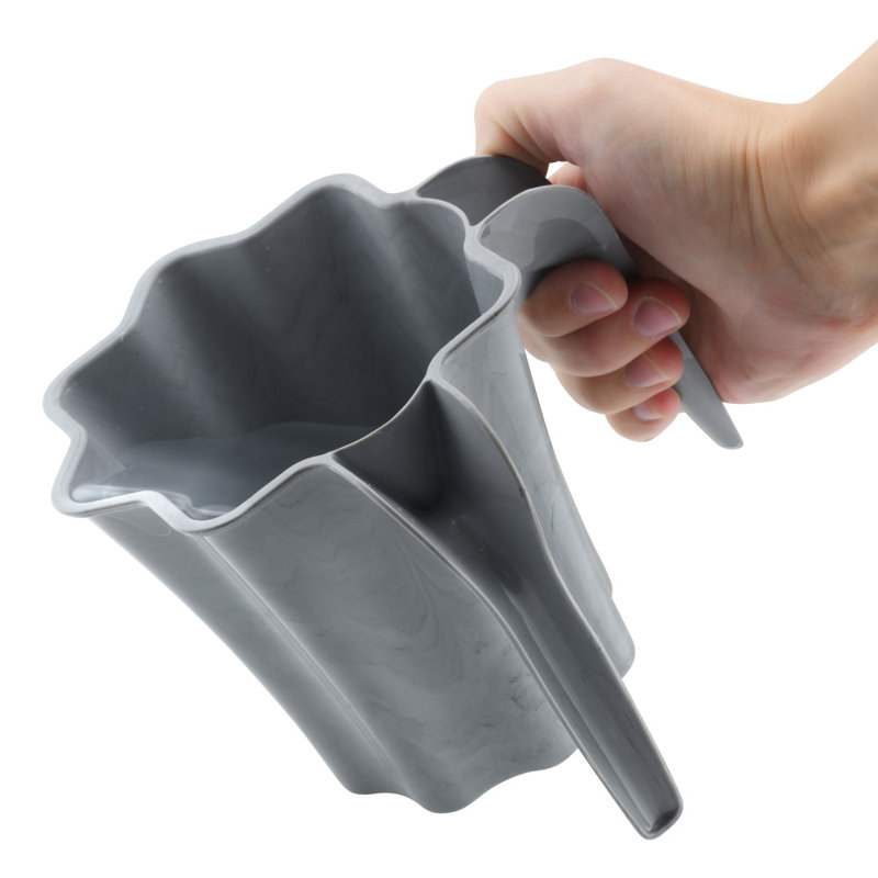 Lavette à main en forme d'étoile en plastique gris avec poignée double YBM Home - marbre gris , gris