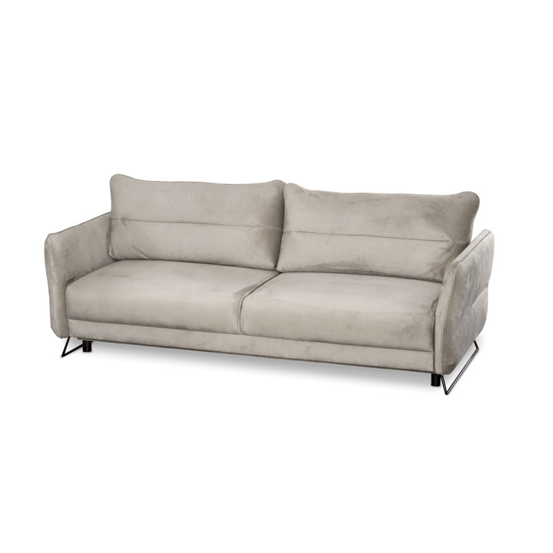Deral 3 Seater Velvet Sleeper, Beige