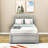 Twin Size Wooden Platform Bed with Trundle-704246334
