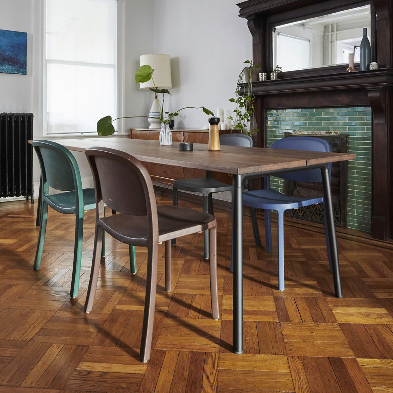 1 Inch Reclaimed Stacking Chair by Jasper Morrison, Green