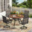4-Person Aluminum Round Patio Dining Table-107190702-114986184