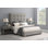 Lit plateforme tapissier Carli