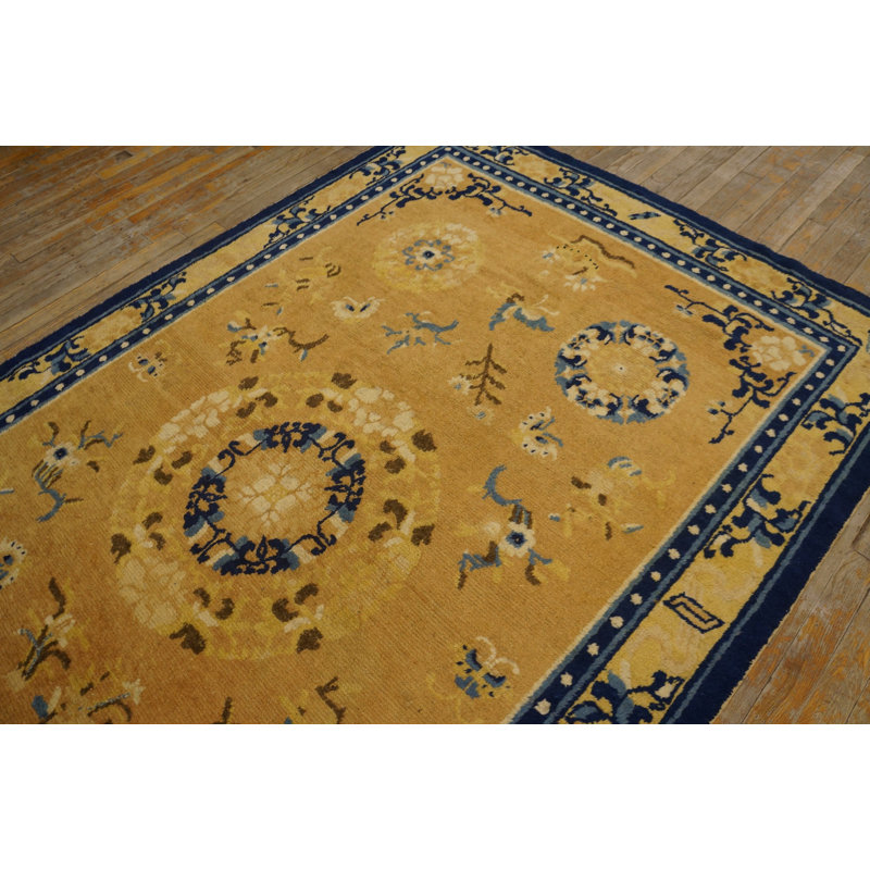 Antique Chinese - Ningxia Hallway Runner Wool Brown Rug