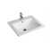 Vitreous China Rectangular Drop in Bathroom Sink with Overflow