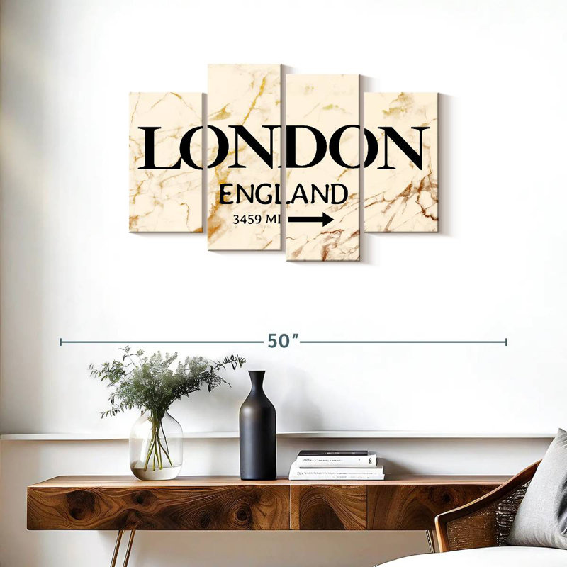 Signe de Londres, H 22 po x l 36 po