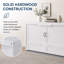 Lit escamotable Night & Day Furniture avec matelas en mousse à mémoire de forme de 15 cm, format Queen, blanc-1962669680