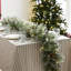 Placide 9' Pre-Lit Frosted Greenery Pinecones Christmas Garland with Lights