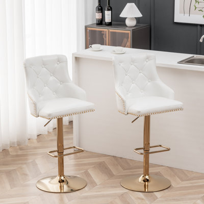 Tabouret de bar pivotant à hauteur réglable