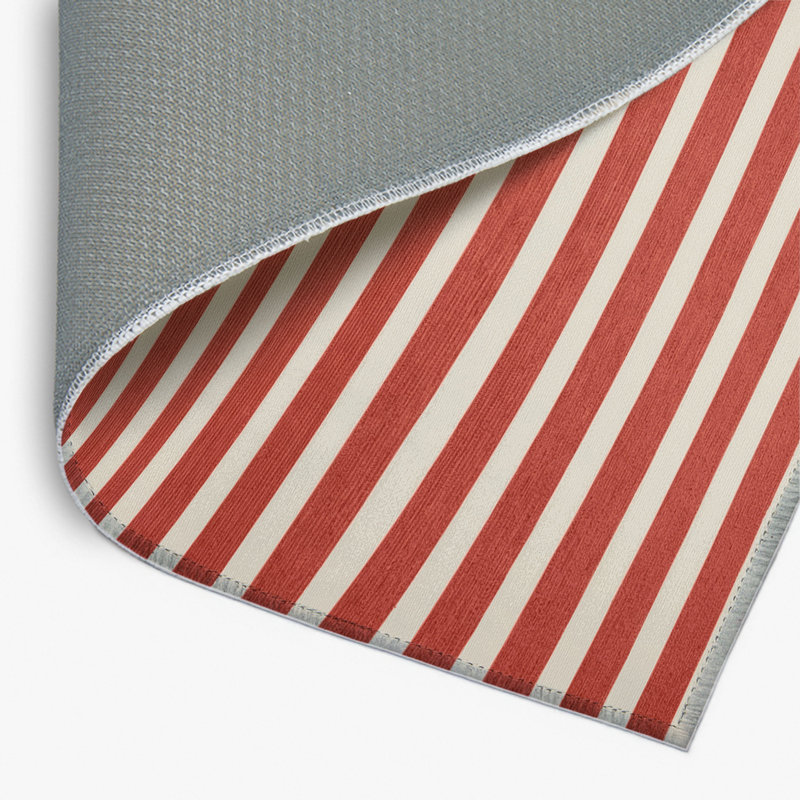 Tapis intérieur / extérieur beige HorizontalStripes, Rectangle 4pi x 6 pi