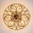 4 - Light Ornate Crystal Semi-Flush Mount