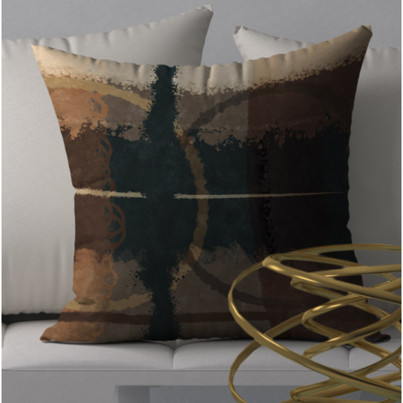 Housse de coussin carrée et bourre écoénergétique, 18" x 18"