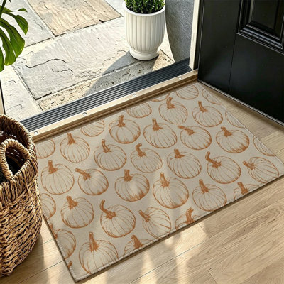 Tapis antidérapant beige 47 po x 31 po