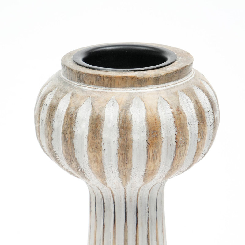 Porte-bougie en bois | Porte-bougie 12 "
