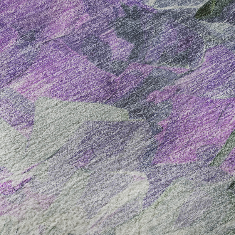 Premium Machine Washable Slesnick AMF1674 Abstract Rug, Rectangle 10' x 14'