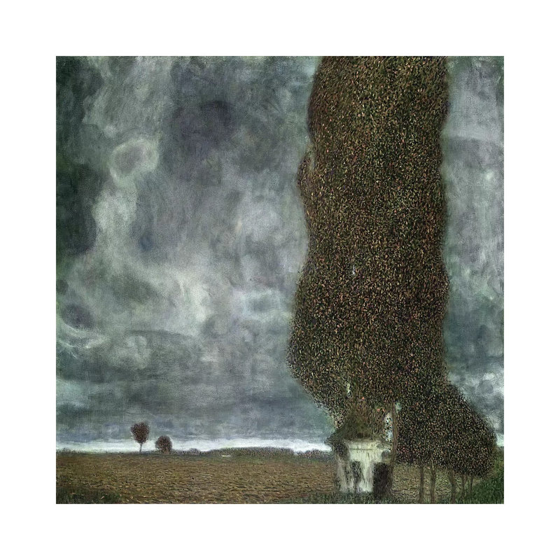 Approaching Thunderstorm (The Large Poplar II), 1903 by Gustav Klimt - Wrapped Canvas Gallery-Wrapped Canvas Giclée