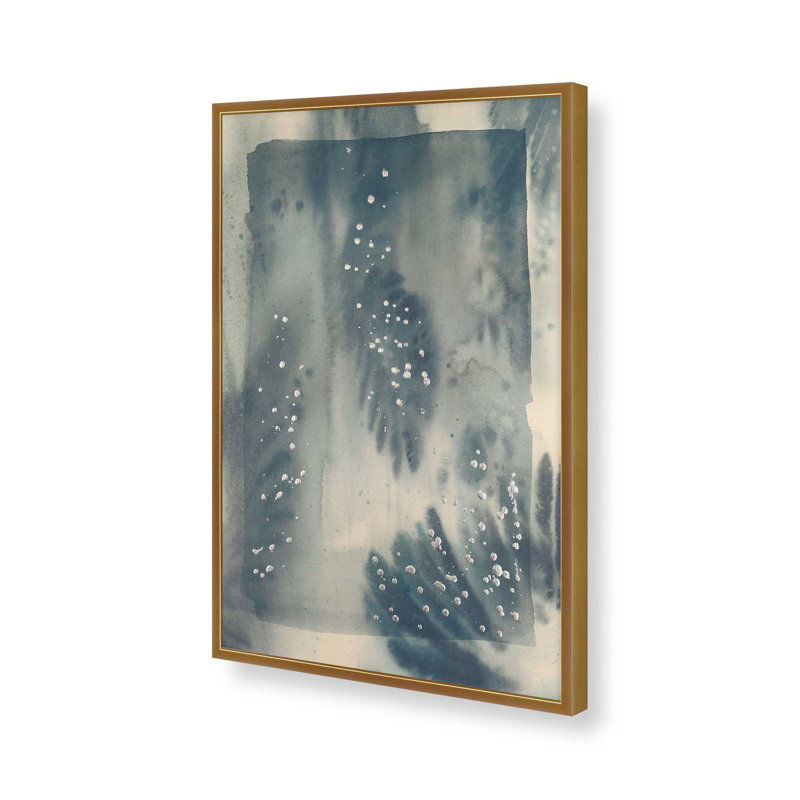 «Veiled Waves II» par Grace Popp, reproduction d'art sur toile, H 16 po x l 12 po, Doré