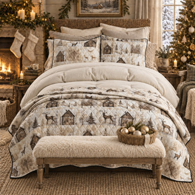 Ensemble de courtepointe Your Holiday Lifestyle par Donna Sharp