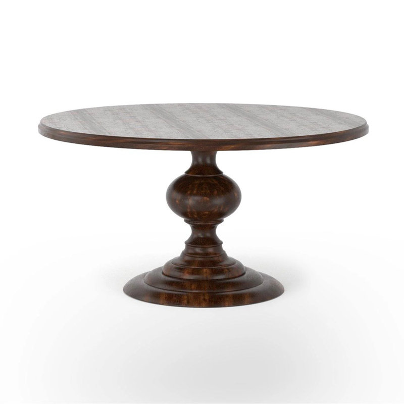 Table de salle à manger Srirama, L 48 po x L 48 po