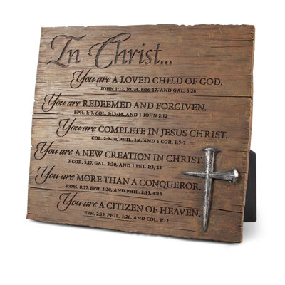 Tabletop Plaque In Christ You Are Loved